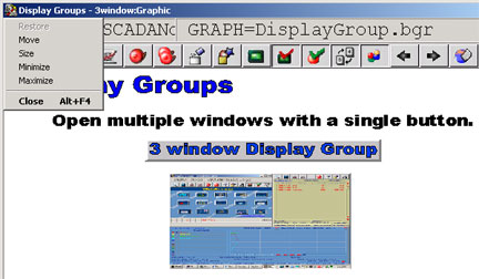 Display Group Icon menu